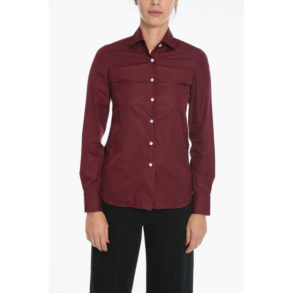 Cotton Poplin Shirt IVANA in Solid Color